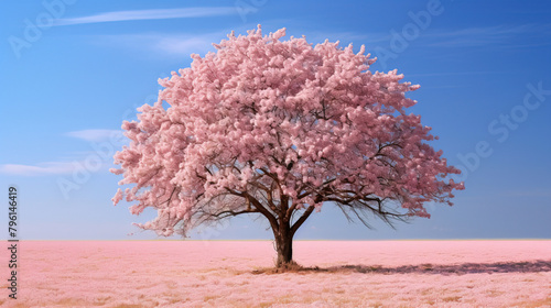 tree in bloom in spring.