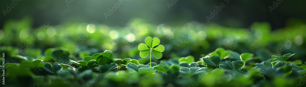 Serendipity A lucky fourleaf clover found among a field of regular clovers Serendipity A lucky fourleaf clover found among a field of regular clovers