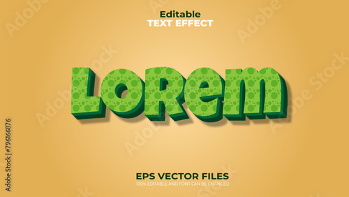 Jungle Tree Nature EPS Editable Text Effect and font can be changed