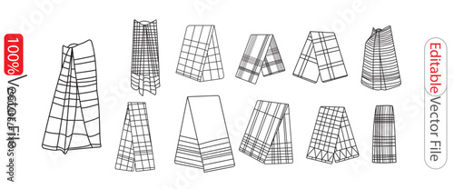 New Style clothing line art vector