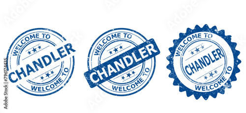 Chandler blue old stamp sale	