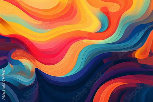 Abstract Jazz Music Gradients - Melodic Modern Twist photo