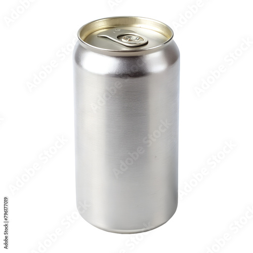 aluminum drink can isolated on transparent background. AI Generative