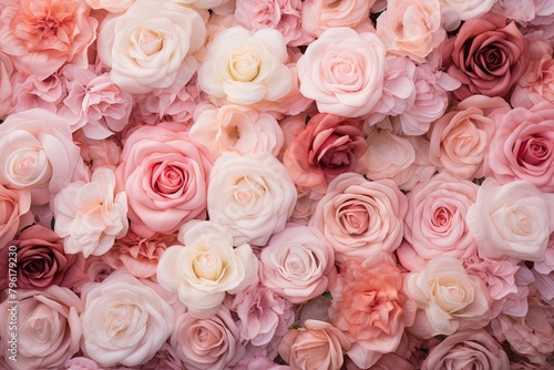 Blush Rose Garden Gradients  Delicate Floral Hues Backdrop