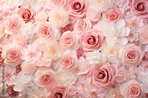 Blush Rose Garden Gradients  Delicate Floral Hues Backdrop