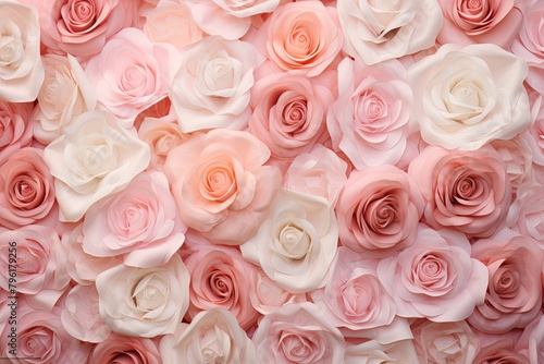 Blush Rose Garden Gradients: Delicate Floral Hues Backdrop