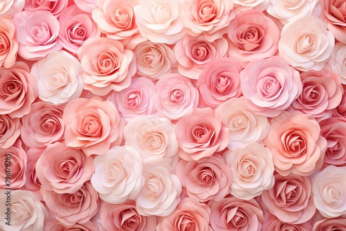 Blush Rose Garden Gradients: Delicate Textured Elegance