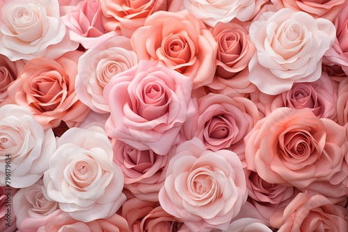 Blush Rose Garden Gradients  Pastel Rose Shades Artistry