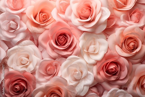 Blush Rose Garden Gradients  Romantic Petal Hue Transitions Exploring Nature s Palette