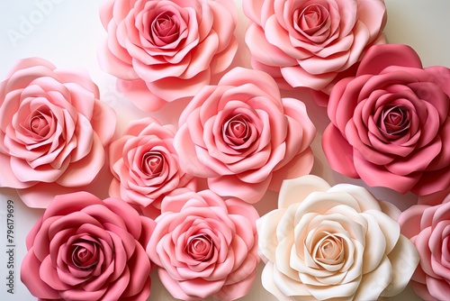 Blush Rose Garden Gradients: Romantic Rose Bloom Gradient Delight