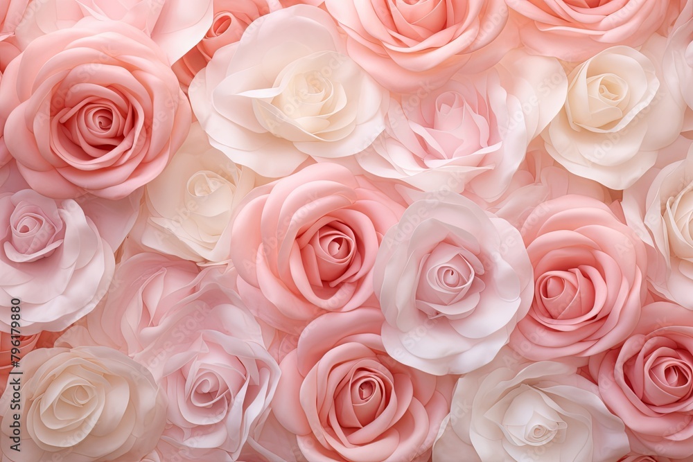 Blush Rose Garden Gradients: Soft Petal Texture Elegance Blush Rose Garden Gradients: Soft Petal Texture Elegance