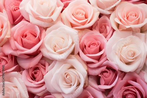 Blush Rose Garden Gradients Serene Petal Colors Surreal Image