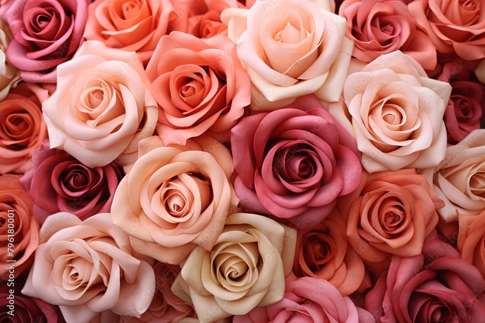 Blush Rose Garden Gradients: Warm Rose Garden Shades Blush Rose Garden Gradients: Warm Rose Garden Shades
