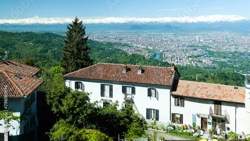 Wallpaper Mural Views of the city of Turin surrounded by snow-capped mountains Torontodigital.ca