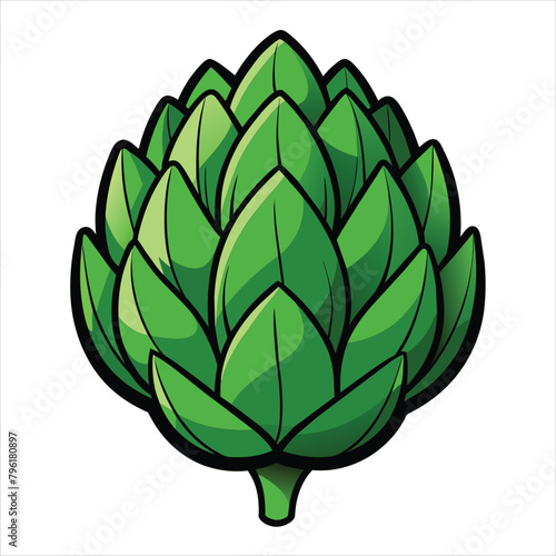 colorful illustration of artichoke