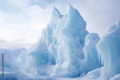 Crystal Clear Iceberg Gradients: Icy Polar Shades Symphony