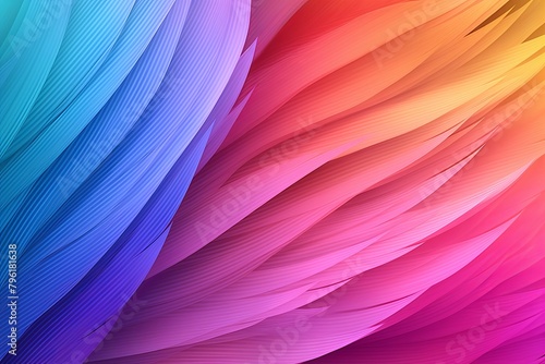 Exotic Bird Feather Gradients: Vibrant Plumage Spectrum © Michael