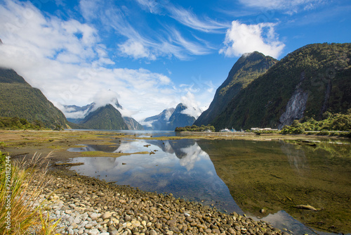 Stunning Reflections in Milford Sound - Pristine Waterways and Mountain Vistas, New Zealand's Fiordland