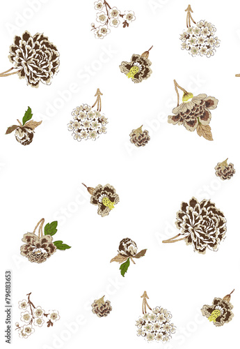 Textile and digital seamless pattern design 