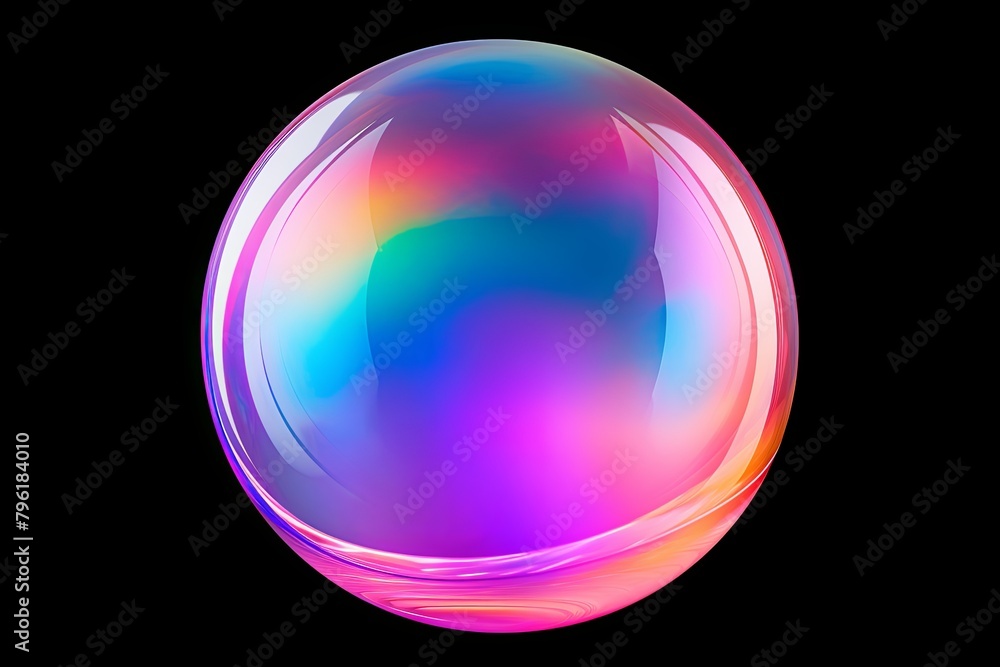 Iridescent Soap Bubble Gradients: Vibrant Spectrum Illumination
