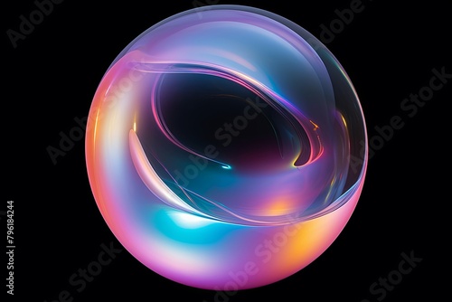 Iridescent Soap Bubble Gradients: Rainbow Reflections Dance