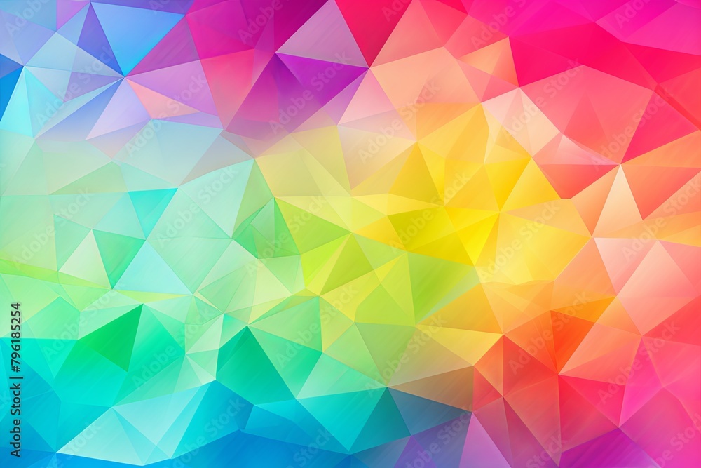 Obraz premium Rainbow Prism Gradient Effects: Abstract Light Spectrum Background