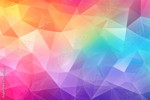 Rainbow Prism Gradient Effects Poster: Dwelling in Radiant Spectrum Flow