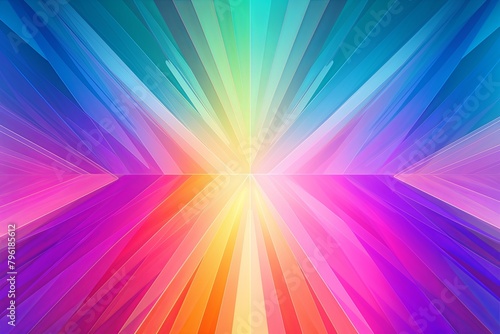 Rainbow Prism Gradient Effects Poster: Radiant Spectrum Flow Masterpiece