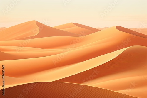 Sahara Sand Dune Gradients: Mesmerizing Desert Horizon Colors