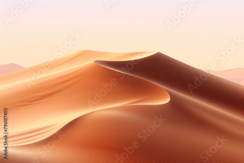 Sahara Sand Dune Gradients: Mystical Desert Scape Textures