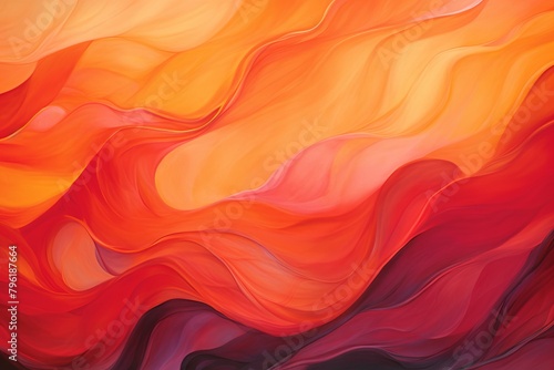 Intense Flame Colors: Shimmering Heatwave Gradients Digital Image