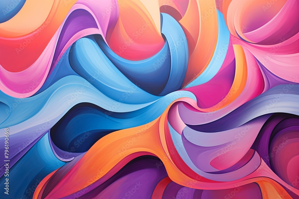 Fototapeta premium Dynamic Graffiti Wall Hues: Urban Art Gradients in Vibrant Splendor