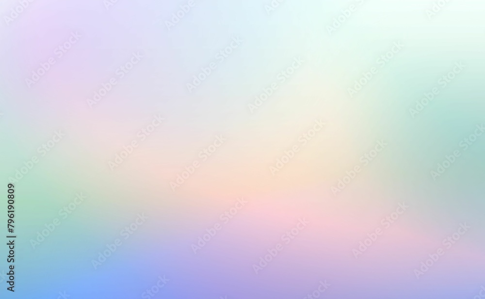 Abstract sky fuzz color vector banner. Blurred light fresh blue delicate gradient background. Pastel purple smooth spots.