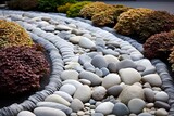 Zen Garden Stone Gradients: Calming Rock Garden Shades