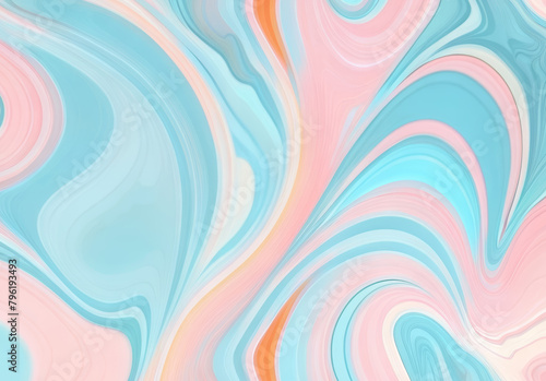 Swirl Paint Background: Abstract Colorful Design