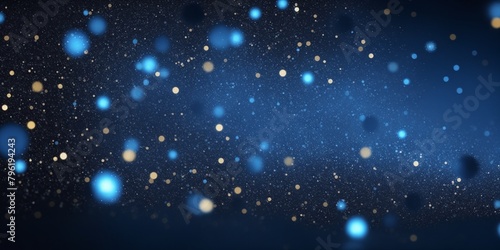 Background of glowing particles and stars
