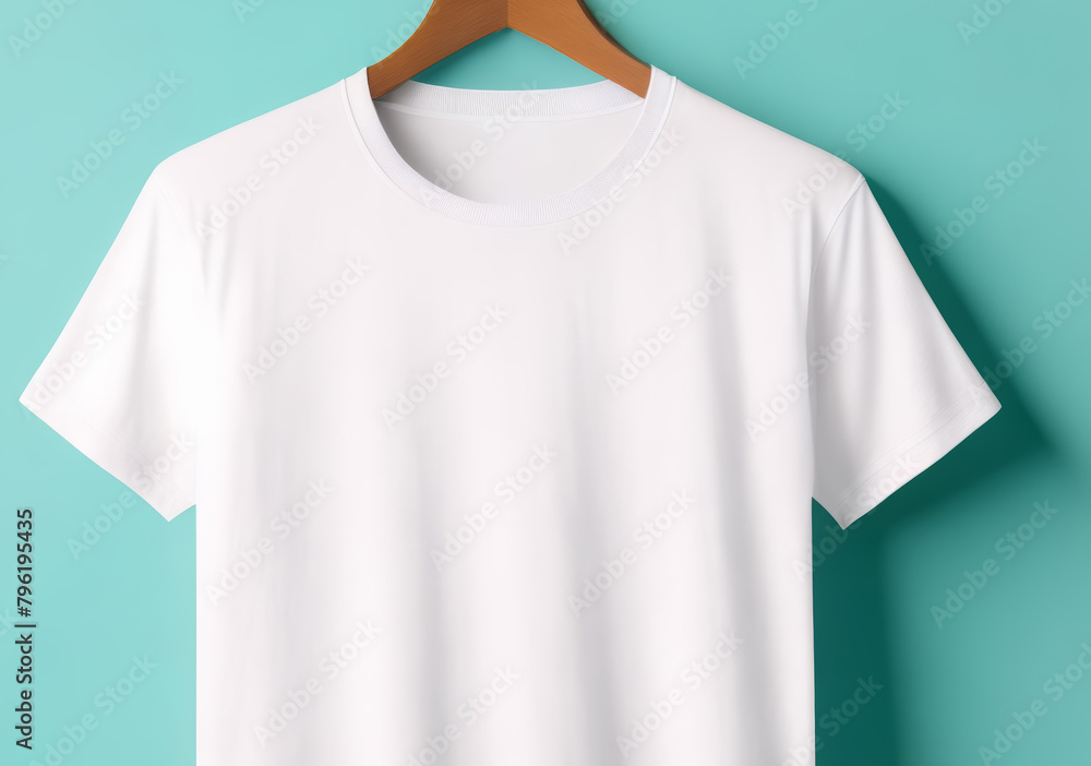 Empty White T-Shirt Front Mockup: Versatile Clothing Template Empty White T-Shirt Front Mockup: Versatile Clothing Template