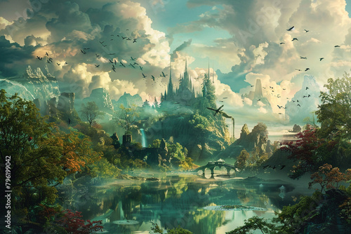 The magic of a fantasy landscape is a reminder that anything is possible  photo