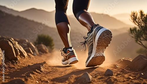 runner in the desert