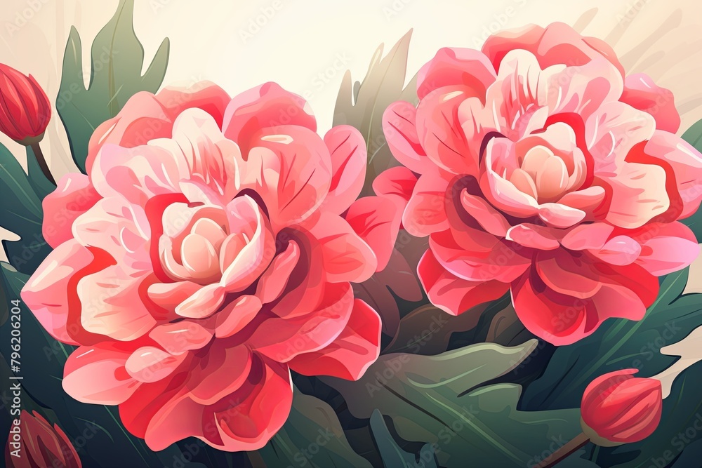 Cactus Garden Blooming Flower Gradients Modern Flyer Cactus Garden Blooming Flower Gradients Modern Flyer