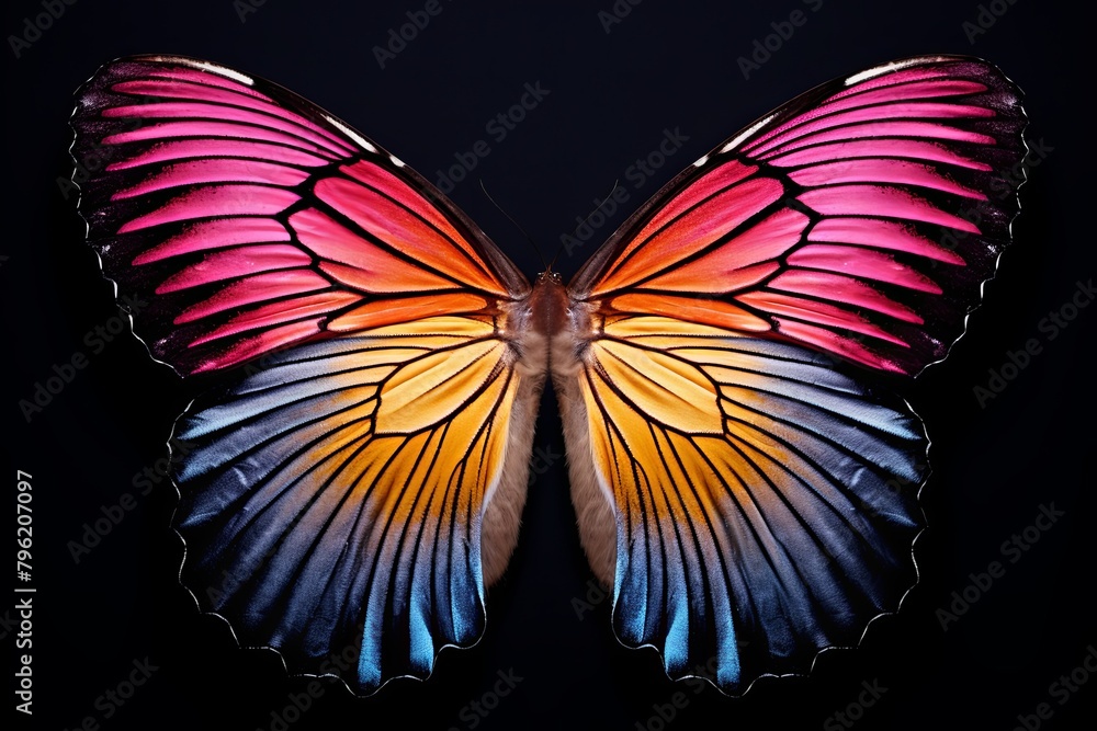 Bright Butterfly Wing Gradients: Artistic Concepts for Creative Butterfly Wing Designs