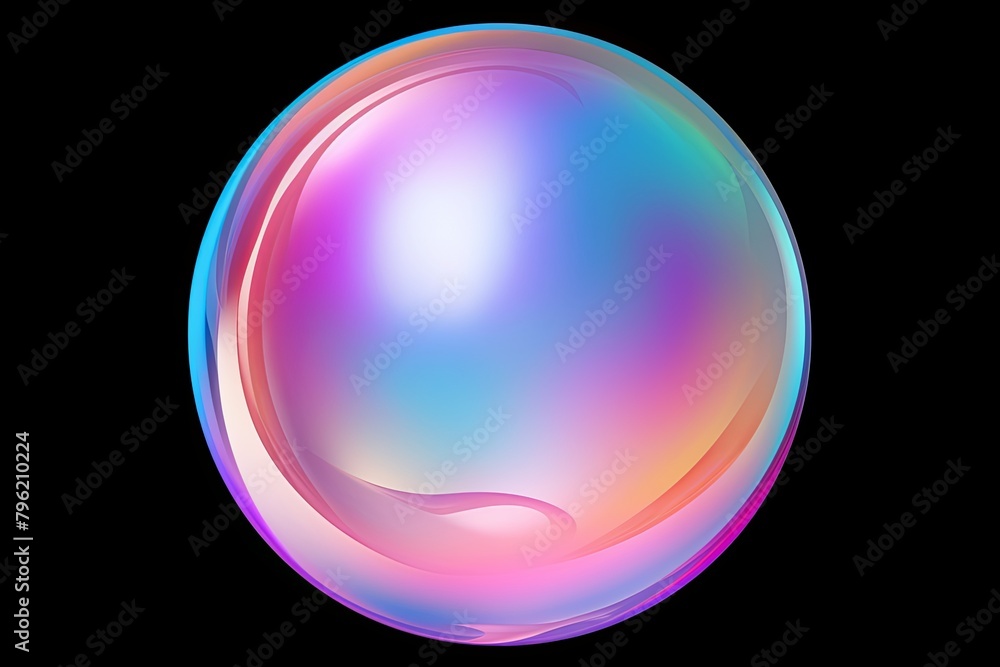 Iridescent Soap Bubble Gradients: A Glossy Transition
