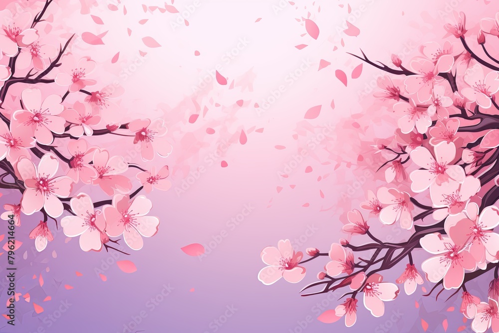 Sakura Pink Blossom Gradients: Exquisite Floral Tones