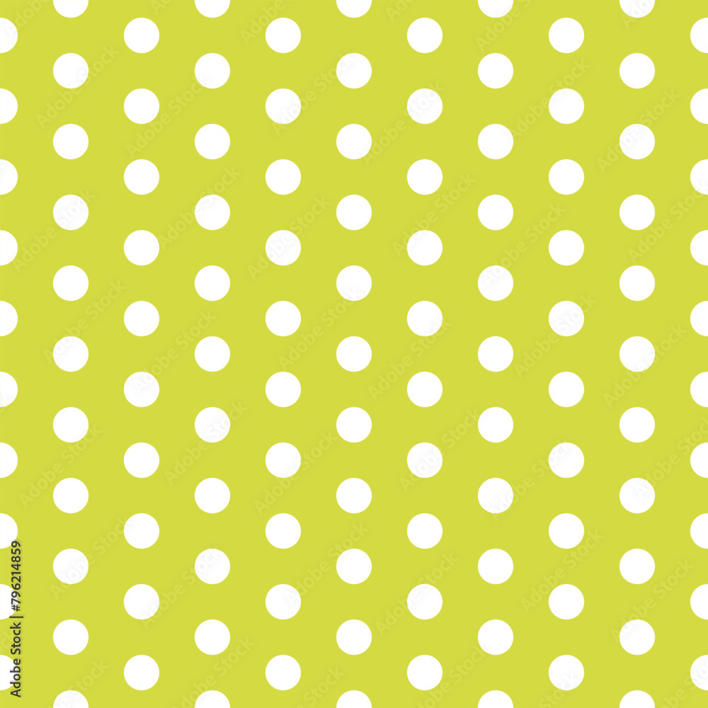 lemon polka dot seamless pattern design