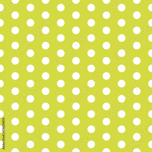 lemon polka dot seamless pattern design