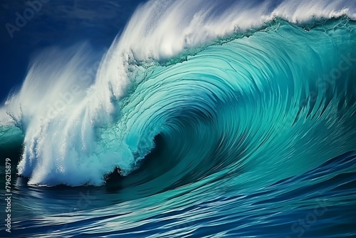 Fierce Oceanic Colors: Stormy Ocean Wave Gradients