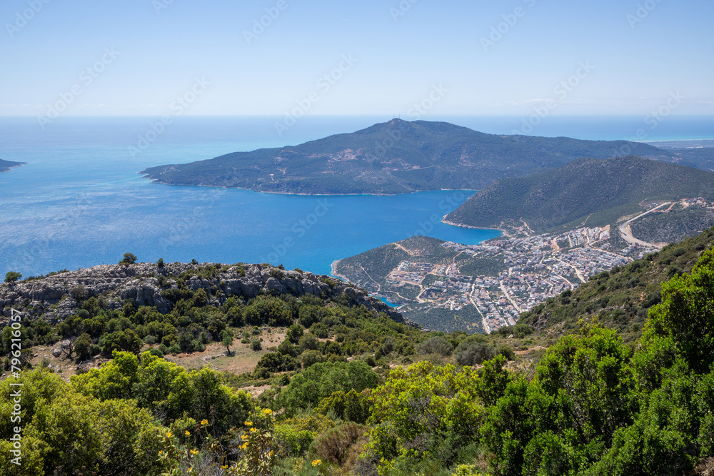 Town Kalkan, Mediterranean Coast, Turkey Town Kalkan, Mediterranean Coast, Turkey