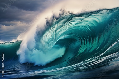 Oceanic Fury: Spectacular Stormy Wave Gradients