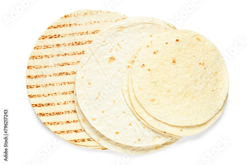 Stack of freshly baked flou...