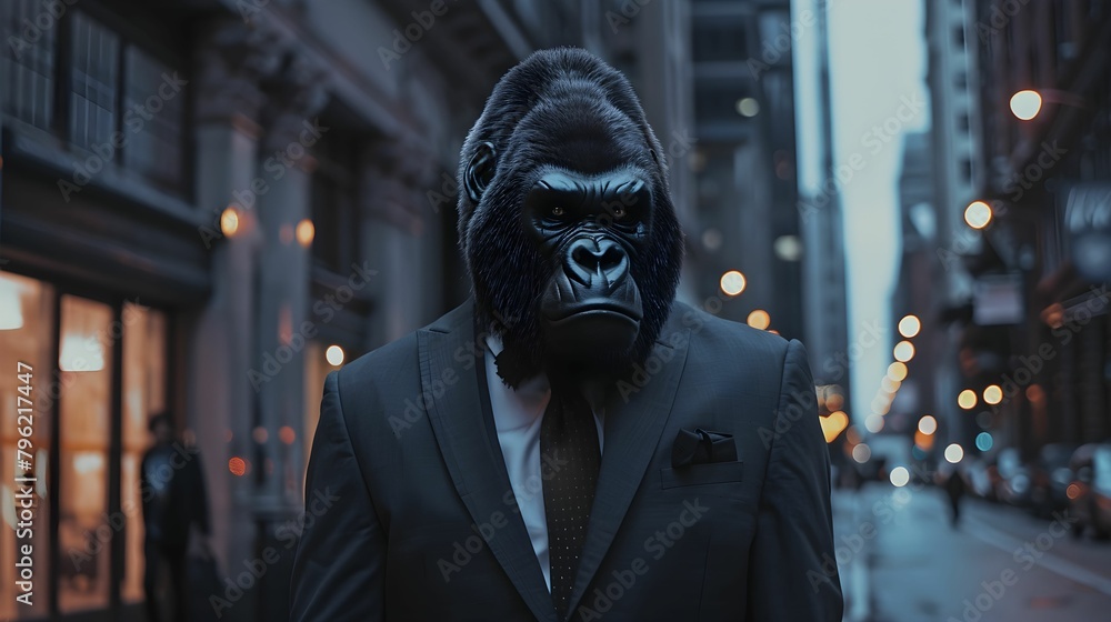 GORILLA IN A SUIT IN THE CITY GORILLA IN A SUIT IN THE CITY